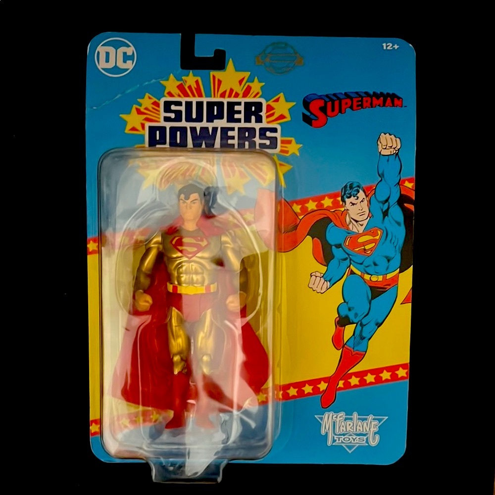 DC Super Powers GOLDEN Superman Action Figure - RARE!!!